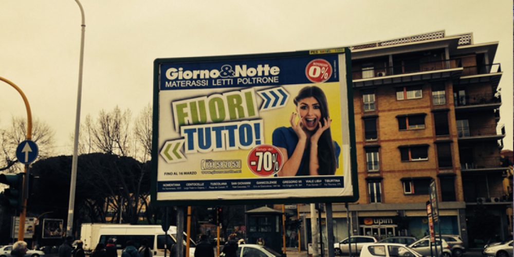 Affissioni pubblicitarie a Roma